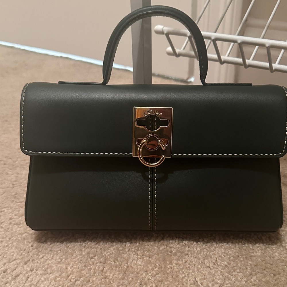 Cafuné green leather Mini Bag with Gold Hardware - Picture 5 of 11